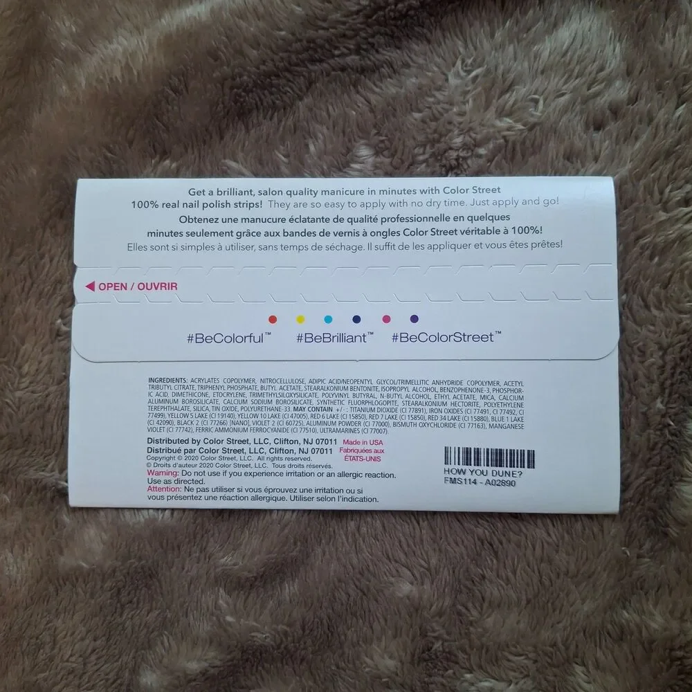 Color Street 100% Nail Polish Strips - How You Dune? - Easy to Use